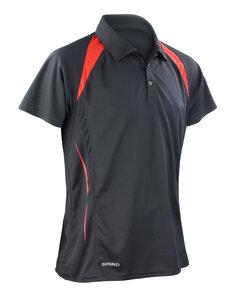 Spiro SP177 -  team spirit polo Black/Red