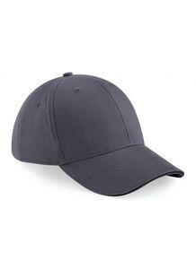 BEECHFIELD BF020 - Athleisure 6 Panel Cap Graphite Grey/Black