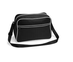 BagBase BG140 - RETRO SHOULDER BAG Black/White