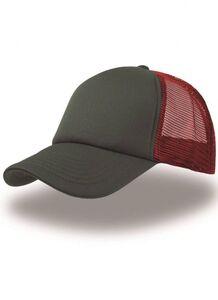 ATLANTIS AT011 - RAPPER CAP Grey/Red