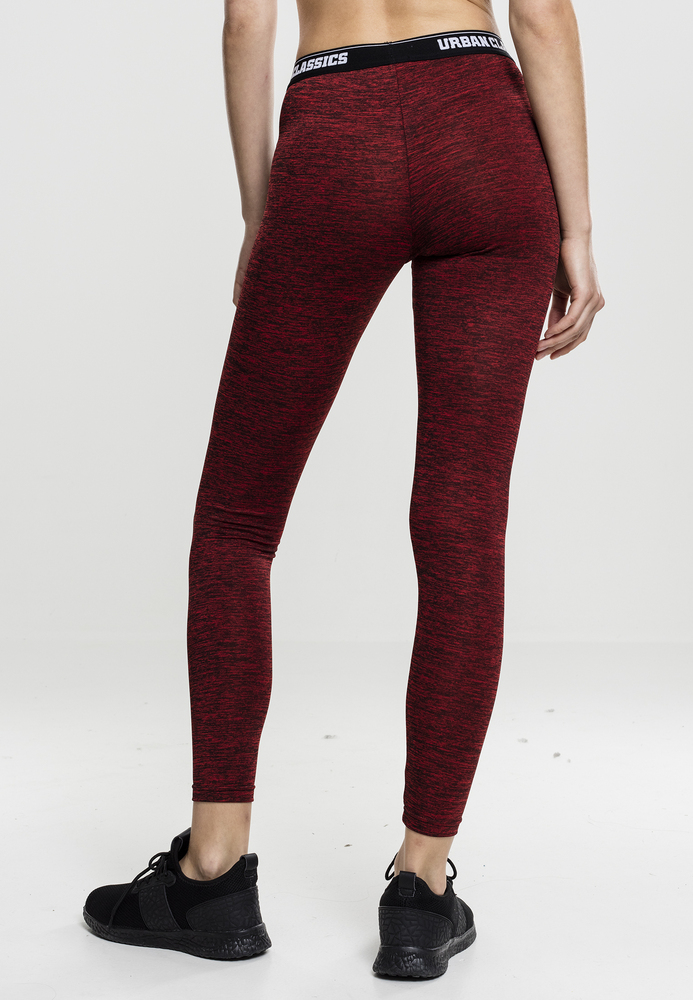 Urban Classics TB1658 - Ladies Active Melange Logo Leggings