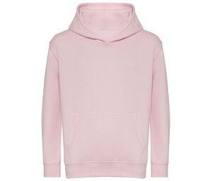 AWDIS JH201J - Children's organic cotton hoodie Baby Pink