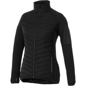 Elevate Life 39332 - Banff women's hybrid insulated jacket Solid Black