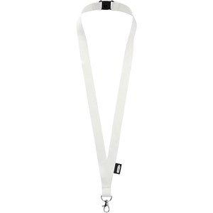 PF Concept 102517 - Tom recycled PET lanyard with breakaway closure White
