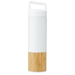 PF Concept 100669 - Torne 540 ml copper vacuum insulated stainless steel bottle with bamboo outer wall White