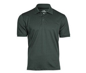 TEE JAYS TJ7000 - Recycled polyester/elastane polo shirt Dark Green
