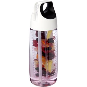 PF Concept 100784 - HydroFruit 700 ml recycled plastic sport bottle with flip lid and infuser